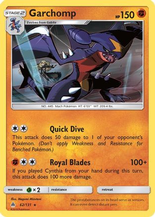 Garchomp (62) [SM - Forbidden Light] Holofoil - Deck Out Gaming