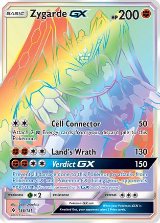 Zygarde GX (Secret) (136) [SM - Forbidden Light] Holofoil - Deck Out Gaming
