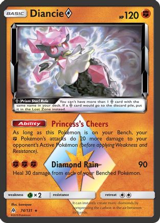 Diancie Prism Star (74) [SM - Forbidden Light] Holofoil - Deck Out Gaming