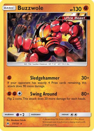 Buzzwole (77) [SM - Forbidden Light] Reverse Holofoil - Deck Out Gaming