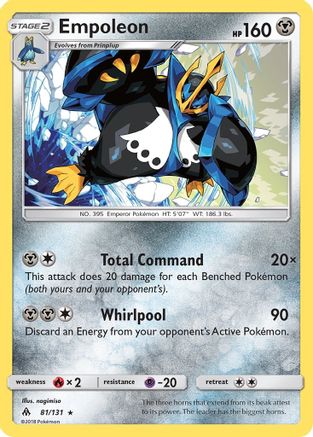 Empoleon (81) [SM - Forbidden Light] Reverse Holofoil - Deck Out Gaming