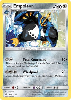 Empoleon (81) [SM - Forbidden Light] Reverse Holofoil - Deck Out Gaming