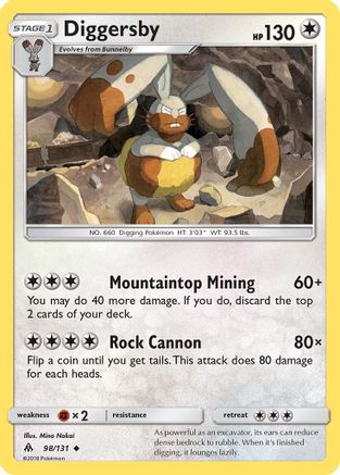Diggersby (98) [SM - Forbidden Light] Reverse Holofoil - Deck Out Gaming