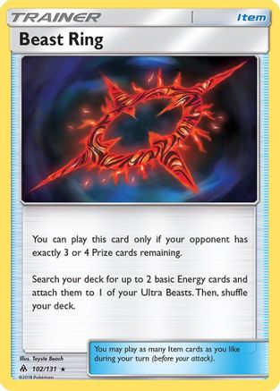 Beast Ring (102) [SM - Forbidden Light] Reverse Holofoil - Deck Out Gaming