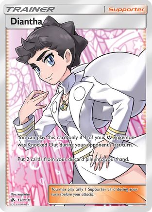 Diantha (Full Art) (130) [SM - Forbidden Light] Holofoil - Deck Out Gaming