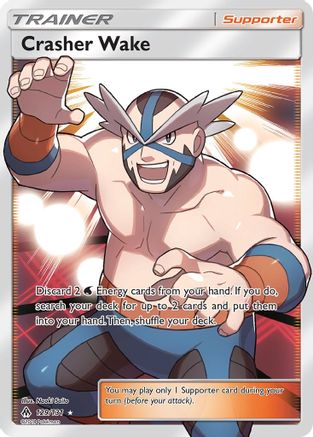 Crasher Wake (Full Art) (129) [SM - Forbidden Light] Holofoil - Deck Out Gaming