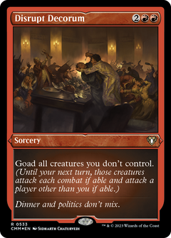 Disrupt Decorum (533) [Commander Masters] etched - Deck Out Gaming