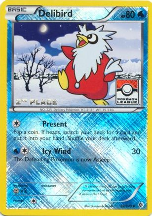 Delibird - 38/149 (Pokemon League) [2nd Place] (38) [League & Championship Cards] Reverse Holofoil - Deck Out Gaming