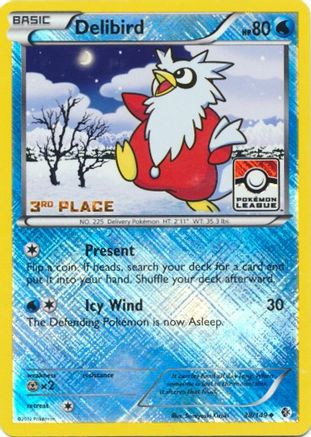 Delibird - 38/149 (Pokemon League) [3rd Place] (38) [League & Championship Cards] Reverse Holofoil - Deck Out Gaming