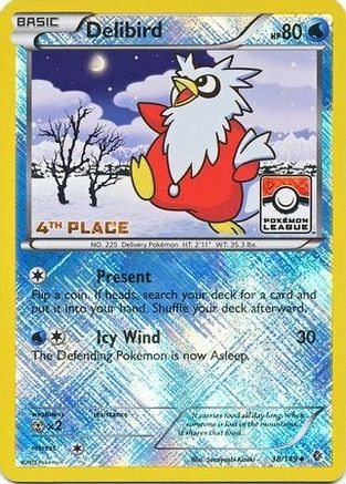 Delibird - 38/149 (Pokemon League) [4th Place] (38) [League & Championship Cards] Reverse Holofoil - Deck Out Gaming