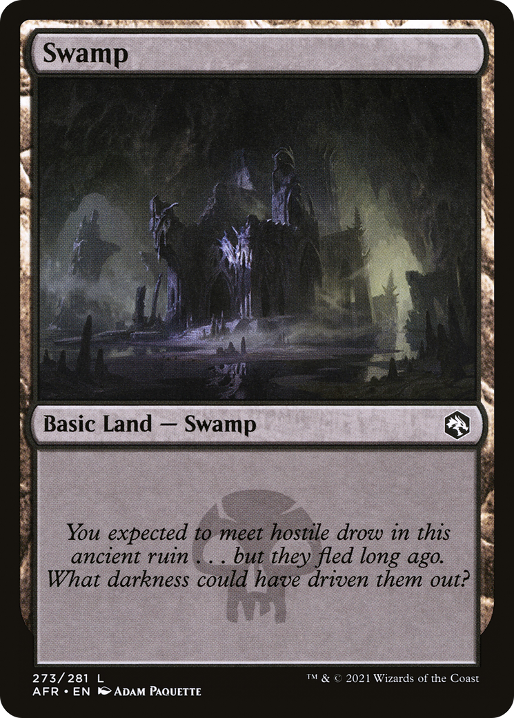 Swamp (273) (273) [Adventures in the Forgotten Realms] foil - Deck Out Gaming
