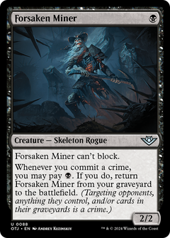 Forsaken Miner (88) [Outlaws of Thunder Junction] foil - Deck Out Gaming