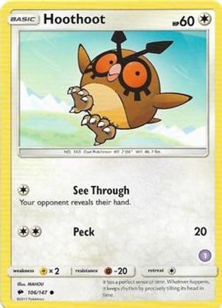Hoothoot (1) (106) [SM Trainer Kit: Alolan Sandslash & Alolan Ninetales] - Deck Out Gaming