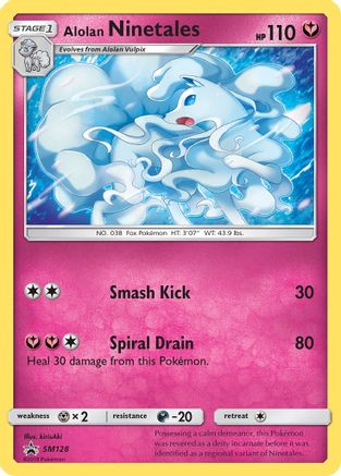 Alolan Ninetales - SM128 (SM128) [SM Promos] Holofoil - Deck Out Gaming