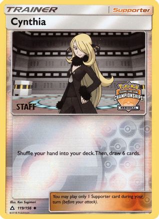 Cynthia - 119/156 (Regional Championships) [Staff] (119) [League & Championship Cards] Reverse Holofoil - Deck Out Gaming