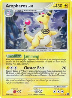 Ampharos - 1/132 (DP Secret Wonders) (1) [Deck Exclusives] - Deck Out Gaming