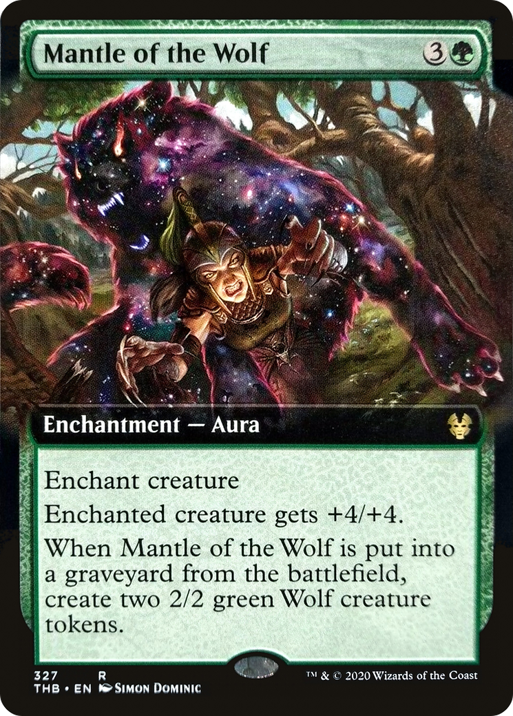 Mantle of the Wolf (Extended Art) (327) [Theros Beyond Death] - Deck Out Gaming