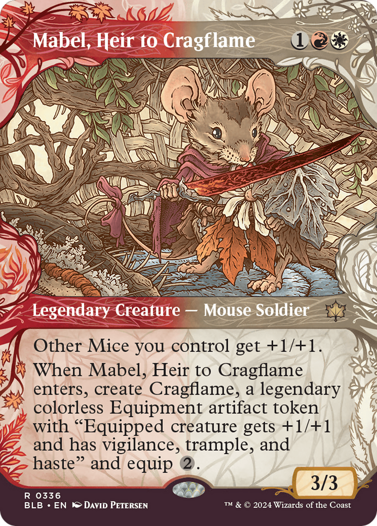 Mabel, Heir to Cragflame (Showcase) (336) [Bloomburrow] - Deck Out Gaming