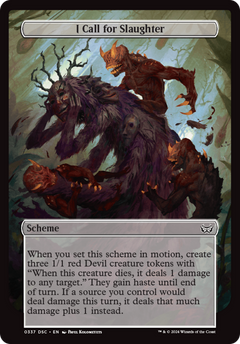 I Call for Slaughter (Full Art) (337) [Duskmourn: House of Horror Commander] - Deck Out Gaming