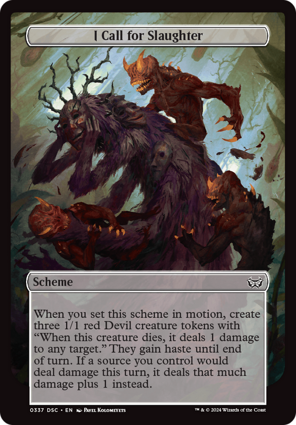 I Call for Slaughter (Full Art) (337) [Duskmourn: House of Horror Commander] - Deck Out Gaming