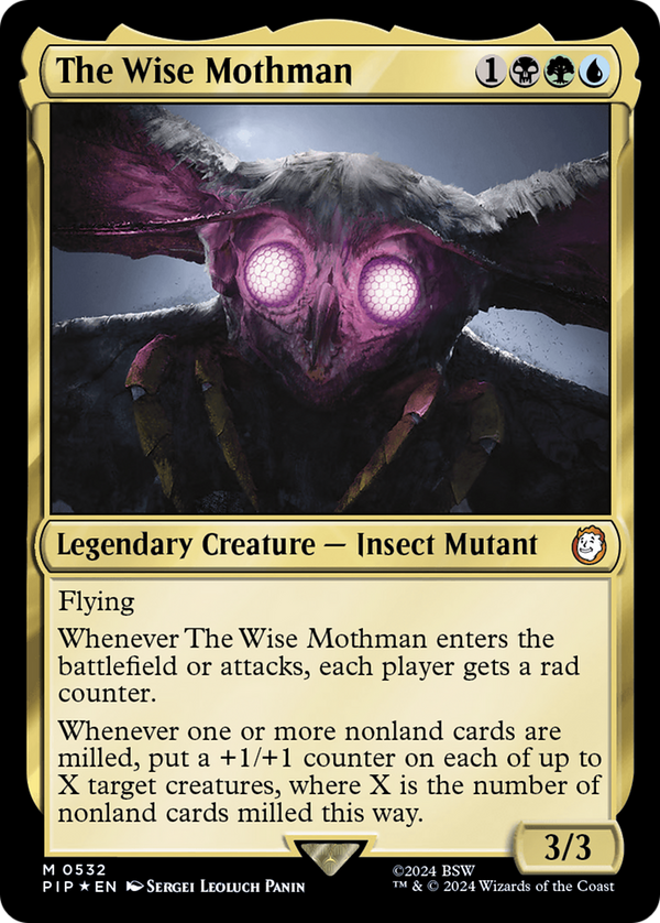 The Wise Mothman (Surge Foil) (532) [Fallout] foil - Deck Out Gaming
