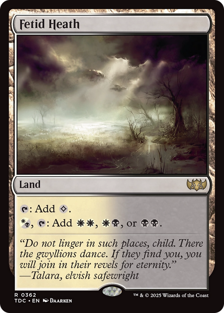 Fetid Heath (362) [Commander: Tarkir: Dragonstorm] - Deck Out Gaming
