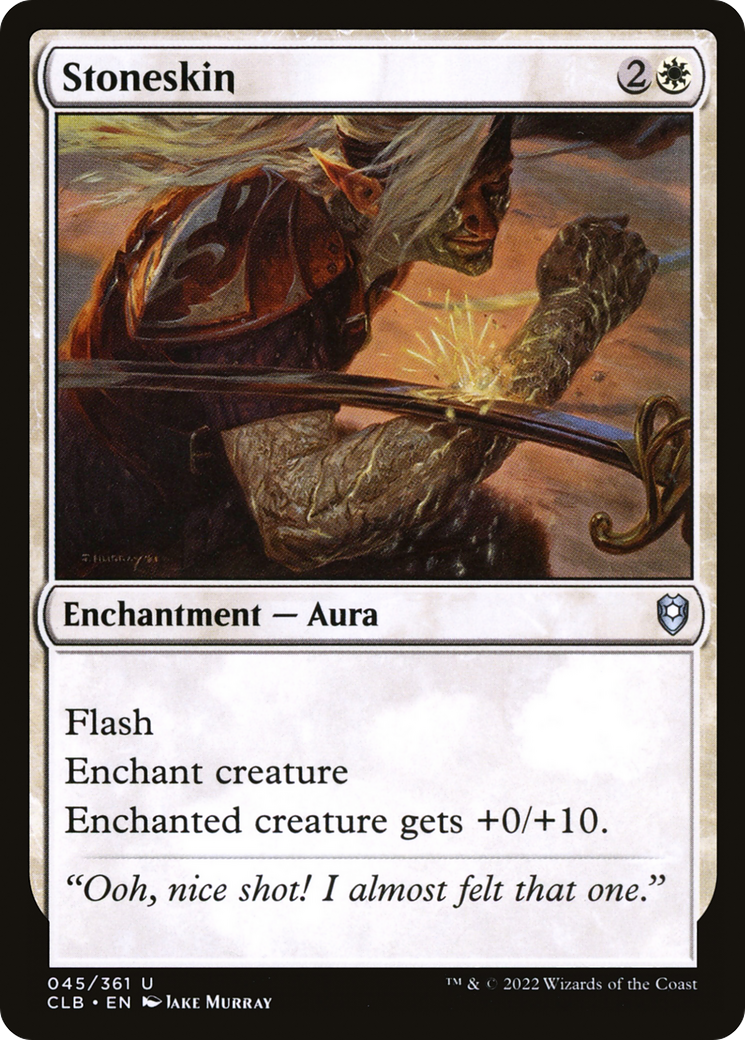 Stoneskin (45) [Commander Legends: Battle for Baldur's Gate] foil - Deck Out Gaming