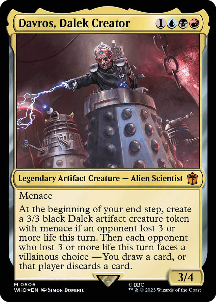 Davros, Dalek Creator (Surge Foil) (606) [Doctor Who] foil - Deck Out Gaming