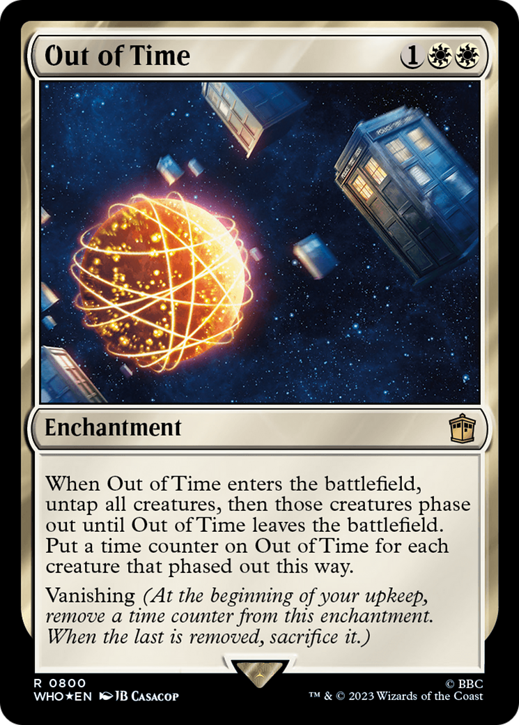 Out of Time (Surge Foil) (800) [Doctor Who] foil - Deck Out Gaming