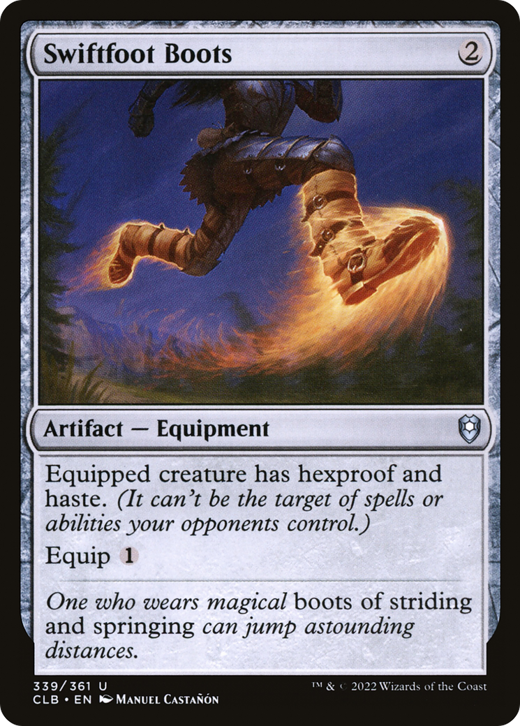 Swiftfoot Boots (339) [Commander Legends: Battle for Baldur's Gate] - Deck Out Gaming