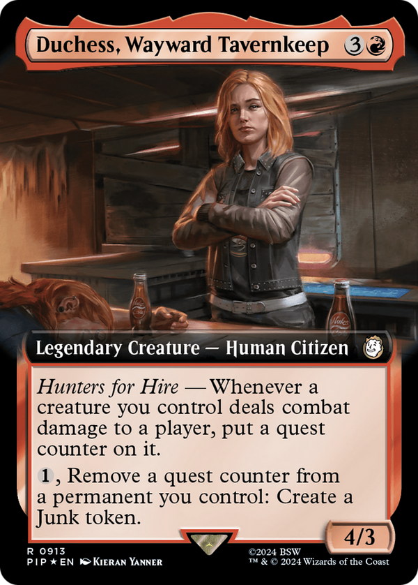 Duchess, Wayward Tavernkeep (Extended Art) (Surge Foil) (913) [Fallout] foil - Deck Out Gaming