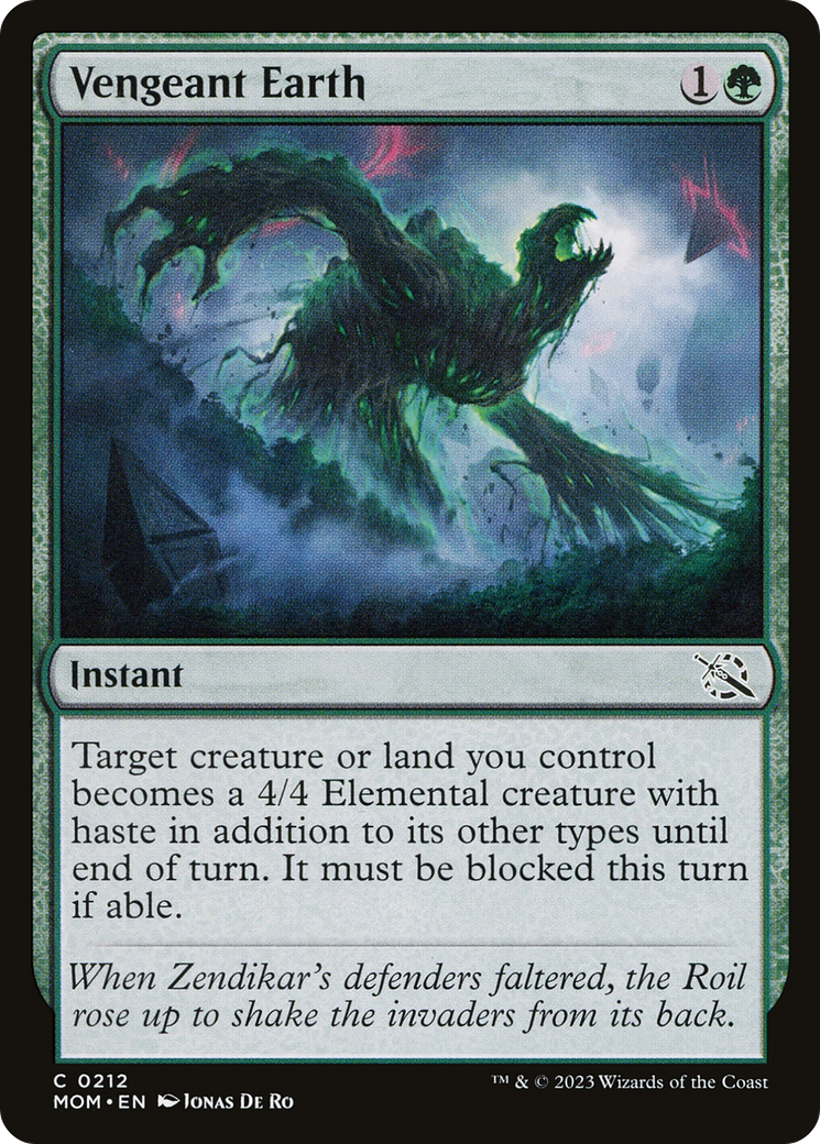 Vengeant Earth (212) [March of the Machine] foil - Deck Out Gaming