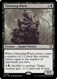 Chittering Witch (180) [Bloomburrow Commander] - Deck Out Gaming