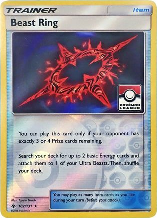 Beast Ring - 102/131 (Pokemon League) (102) [League & Championship Cards] Reverse Holofoil - Deck Out Gaming