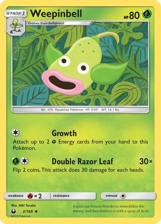 Weepinbell (2) [SM - Celestial Storm] Reverse Holofoil - Deck Out Gaming