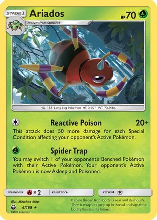 Ariados (6) [SM - Celestial Storm] Reverse Holofoil - Deck Out Gaming