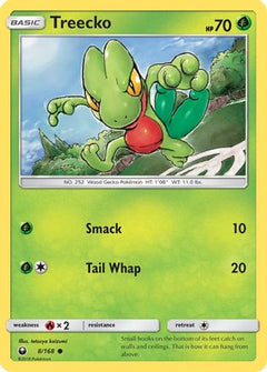 Treecko (8) (8) [SM - Celestial Storm] Reverse Holofoil - Deck Out Gaming