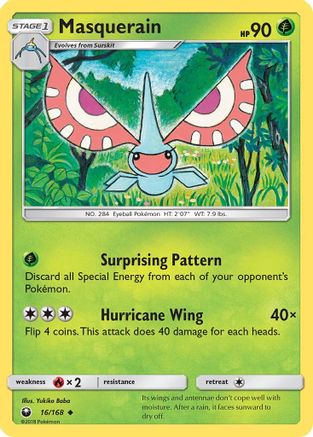 Masquerain (16) [SM - Celestial Storm] Reverse Holofoil - Deck Out Gaming