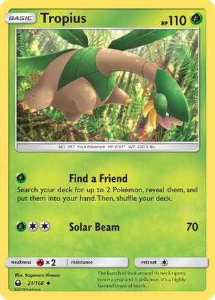 Tropius (21) [SM - Celestial Storm] Reverse Holofoil - Deck Out Gaming