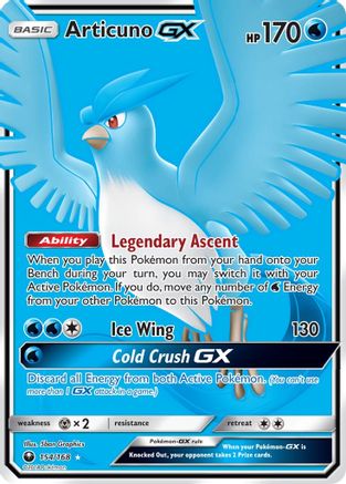Articuno GX (Full Art) (154) [SM - Celestial Storm] Holofoil - Deck Out Gaming
