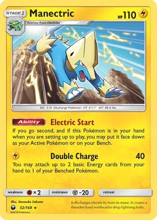 Manectric (52) [SM - Celestial Storm] Reverse Holofoil - Deck Out Gaming