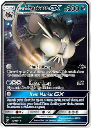 Alolan Raticate GX (85) [SM - Celestial Storm] Holofoil - Deck Out Gaming