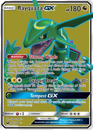 Rayquaza GX (Full Art) (160) [SM - Celestial Storm] Holofoil - Deck Out Gaming