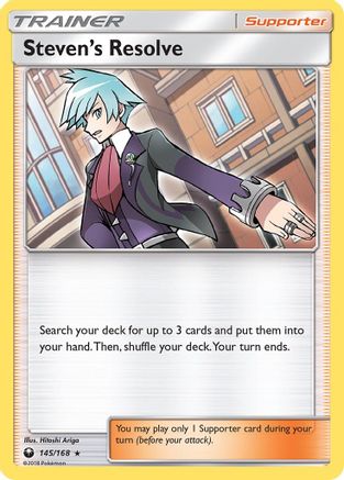 Steven's Resolve (145) [SM - Celestial Storm] Holofoil - Deck Out Gaming