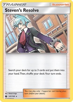 Steven's Resolve (145) [SM - Celestial Storm] Holofoil - Deck Out Gaming