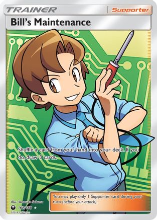 Bill's Maintenance (Full Art) (162) [SM - Celestial Storm] Holofoil - Deck Out Gaming