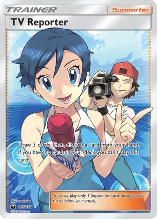 TV Reporter (Full Art) (167) [SM - Celestial Storm] Holofoil - Deck Out Gaming