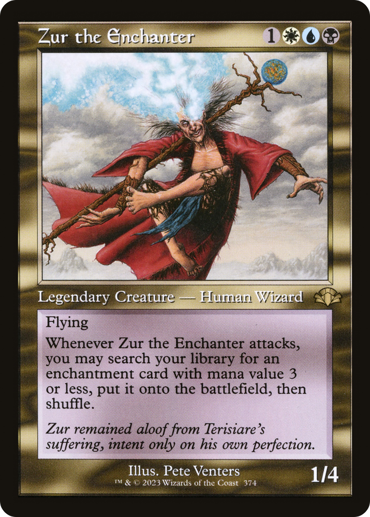 Zur the Enchanter (Retro Frame) (374) [Dominaria Remastered] - Deck Out Gaming