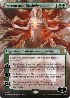 Wrenn and Realmbreaker (Borderless) (322) [March of the Machine] - Deck Out Gaming