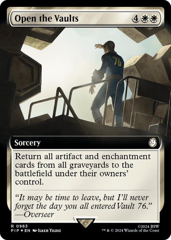 Open the Vaults (Extended Art) (Surge Foil) (983) [Fallout] foil - Deck Out Gaming